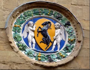 vintage italian relief plate